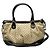 Borsa a Spalla Gucci Diamante in Tela Nera e Beige Nero