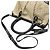 Borsa a Spalla Gucci Diamante in Tela Nera e Beige Nero - vista 10