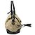Borsa a Spalla Gucci Diamante in Tela Nera e Beige Nero - vista 3