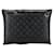 Louis Vuitton Monogram Eclipse Clutch Tasche Schwarz Leinwand  ref.1448100