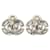 Pendientes de cubo con strass Chanel Coco Mark Plata  - vista 1