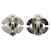 Pendientes de cubo con strass Chanel Coco Mark Plata  - vista 2