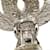Pendientes de cubo con strass Chanel Coco Mark Plata  - vista 4