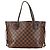 Borsa Louis Vuitton Damier Neverfull PM Marrone - vista 3