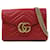 Bolso de hombro de cuero Gucci GG Marmont Roja  ref.1448401