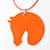 Hermès Collier Choker Hermes avec pendentif Rose Multicolore Orange  - vue 4