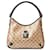 Gucci GG Crystal Abby Shoulder Bag Brown Beige Leather Cloth  ref.1448680