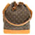 Noe Bolsa de Ombro Noé Monograma Louis Vuitton Marrom Couro envernizado  ref.1448725