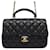 Borsa a spalla mini Matelassé Chanel Nero Pelle  ref.1449050