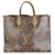 Sac Onthego GM en toile Monogram inversé Louis Vuitton Marron  ref.1449443