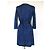 Diane Von Furstenberg Vestido envolvente mini de jersey de seda DVF New Julian Two Negro Azul - vista 2