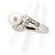 Chloé Pt900 Platin 13,5 Perlen-Diamantring 0,22 ct - Ansicht 3