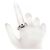 Chloé Pt900 Platin 13,5 Perlen-Diamantring 0,22 ct - Ansicht 7