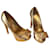 Louis Vuitton Heels Golden Leather  ref.1452051