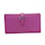 Hermès Hermes Bearn Women's Epsom Leather Long Wallet Purple  ref.1452505