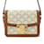 Céline Bolsa de Ombro Celine Teen Triomphe 188882BZ4.01BC Branco Couro Lona  ref.1452587