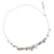 Collier Camélia Marque Coco de Chanel Métal Noir Blanc Doré  ref.1452597