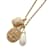 Collana d'oro Chanel con strass e perle finte Metallo  ref.1452601