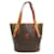 Céline Bolsa de ombro Celine Macadam Marrom Plástico  ref.1452640