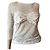 Top de encaje Louis Vuitton crema