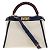 Borsa Fendi Peekaboo Bianco Blu navy