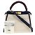 Borsa Fendi Peekaboo Bianco Blu navy - vista 15
