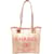 Chanel Seal Deauville PM Damen Tote Bag Pink Leder Leinwand  ref.1452769