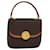 Céline Borsa a mano in tela Macadam CELINE in pelle PVC marrone Auth 81366  ref.1453183