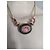 Collana Yves Saint Laurent a Serpente Rosa Legno e Cristalli - vista 8