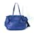 Tote Prada blaue Lederhandtasche  ref.1453328