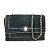 Borsa a spalla in pelle nera Salvatore Ferragamo Nero