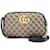 Gucci GG Marmont Chain Shoulder Bag Black Beige Leather Cloth  ref.1453732