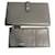 Portefeuille long en cuir gris Yves Saint Laurent Marron  - vue 1