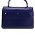 Borsa in pelle blu Saint Laurent - vista 2