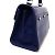 Borsa in pelle blu Saint Laurent - vista 4