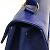 Borsa in pelle blu Saint Laurent - vista 6