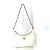 Borsa a spalla in tessuto bianco Prada con pochette