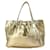 Borsa tote in pelle dorata Prada D'oro  ref.1454249