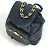 Mochila vintage de couro preto Versace - vista 5