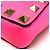 Clutch in pelle rosa Valentino Garavani - vista 5