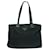 Tote Prada BR3215 Triangle Plate Bag Black Leather  ref.1454539