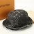 Bucket Louis Vuitton Bonnet Damier Giant Wave Baumwoll-Jeansmütze Schwarz