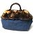 Borsa Tote Prada BN2182 in denim blu