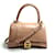 Everyday Bolso de Hombro 2 Vías Balenciaga Hourglass Small Embossed Beige Cuero  ref.1454941