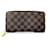 Portefeuille Zippy Damier Louis Vuitton Cuir Damier ebène  ref.1454978