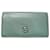 Chanel Double Flap Bi-Fold Wallet Blue Leather  ref.1455016