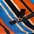 Borsa a Spalla Prada 2VY007 Stripe Arancione - vista 15