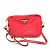 Borsa a spalla in tessuto rosso Prada