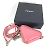 Borsa a spalla in pelle rosa Prada - vista 4