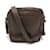 Borsa a spalla in pelle marrone Prada - vista 2